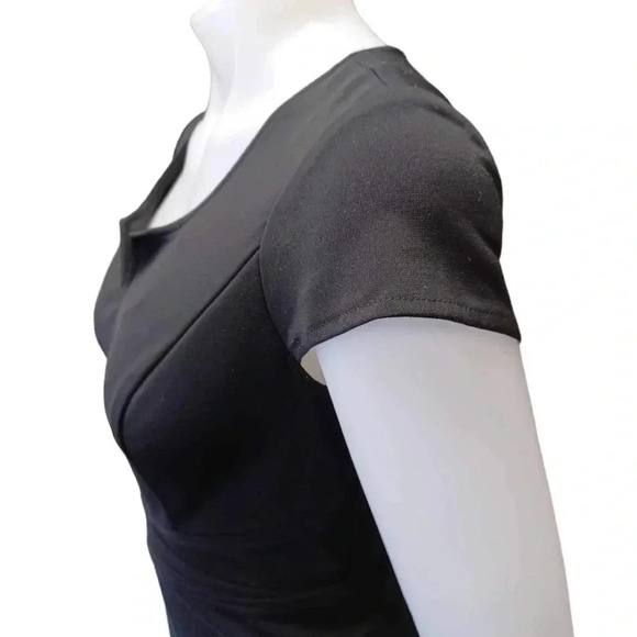 Evan Picone Black Midi  Dress Size 6 - Picture 5 of 11